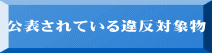 公表されている違反対象物